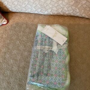 Lilly Pulitzer Green and Pink Patterned Napkins